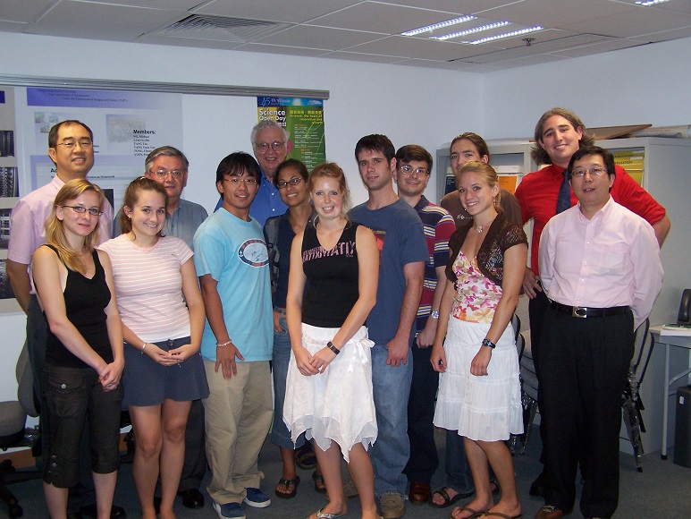 Mike with the REU group